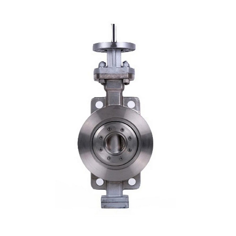 COVNA DN250 High Performance Double Offset Metal Seat Wafer Type Stainless Steel Hand Wheel Butterfly Valve