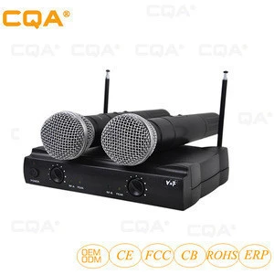 CQA style UHF wireless karaoke microphone digital display handheld microphone