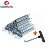 CreateFun 7&quot; inch 10 inch Heavy Duty Zinc Plated Galvanized Steel Trampoline Extension Spring For Trampoline