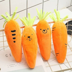 Creative Carrot Pencil Case Cute Pen Bag Box Stationery Pouch For Girls Boys Students Gift Office School Supplies Pencil Case