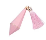 Creative Empty Lipstick Tube Lozenge Dark Blue Pink Lip Balm Tubes Taper Shape DIY Tassel lipstick Tube