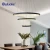 Import Creative Vintage Industrial 2 Ring Round Indoor Chandeliers Pendant Light from China
