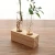 Import Crystal Glass Double Test Tube Vase in Wooden Stand Flower Pots from China