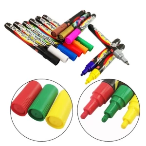 Custom 12 Colors DIY Painting Permanent Waterproof Fine Tip Acrylic Paint Marker Pen Set