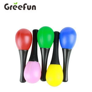 Custom ABS Plastic Maracas Shaker Egg Party Favor Rattle Baby Percussion Hammer Instruments Musical Toy Classroom Prize Supplies