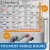 Import Custom available 17*13 inches Magnetic Dry Erase Calendar Board Monthly Refrigerator Whiteboard Calendar from China