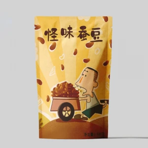 Custom High quality definition printed candy snack food plastic packaging standing bags