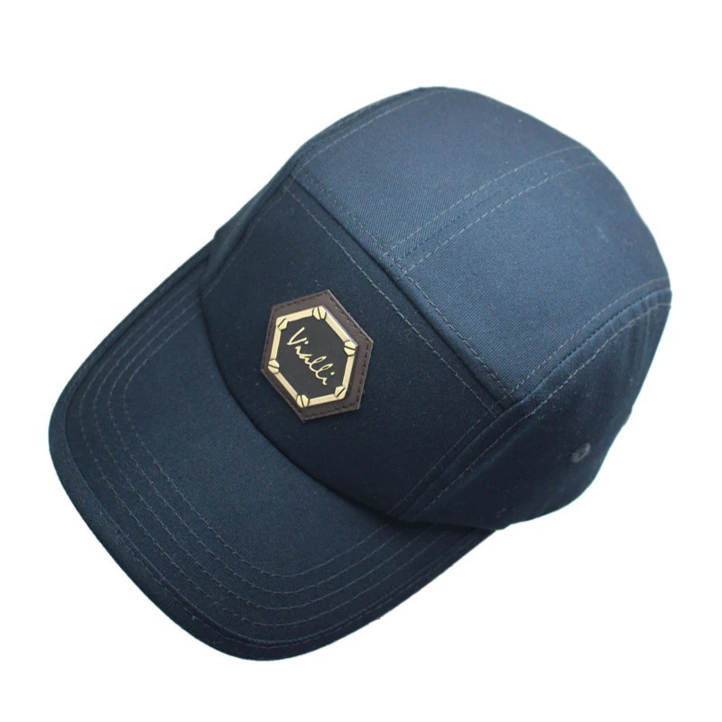 custom leather patch logo men hats and caps baseball wholesale