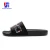 Import Custom Logo Fashion New Model Pu Slippers Outdoor Men Black Slide Sandals from China