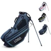 Custom Logo Golf Bag Polyester Golf Cart Bag with Colorful Strip