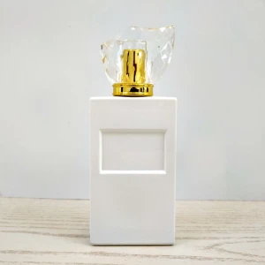 Custom Made Rectangular Fancy Glass Perfume Spray Bottle  Perfume Bottles With Pump And Cap Xuzho Factory