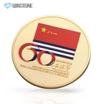 Custom Metal Brass Die Struck Challenge Coins with Full Color Printing