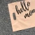 Custom printed high end clothes hand mailing bags with hello monday