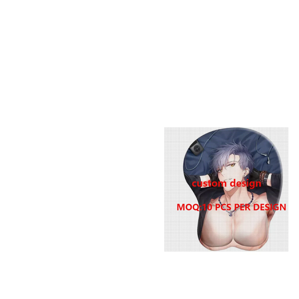 Custom Printed Sexy Male Mouse Pads anime boob ergonomic gaming mouse pad  breast custom mouse pad with wrist rest