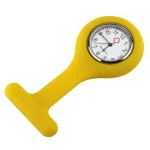 Custom private logo silicone nurse watch band brooch pocket light in the dark