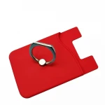Custom Silicone Sticky Phone Credit Card Holder with Finger Clip Holder Stand
