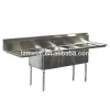 custom size 304 316 stainless steel 201double bowl drainboard kitchen sink