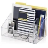 Custom size clear acrylic office desk organizer set