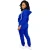 Import custom women tracksuit two piece set hoody sweatsuit from China