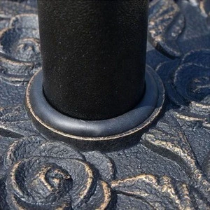 Customer High Quality Outdoor Base Resin Umbrella Seat Base Round With Rose Shape
