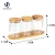 Import Customize Borosilicate glass spice jar with bamboo lid set from China