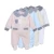 Import Customize long sleeve polyester baby clothes bodysuit winter new born skin friendly velvet baby rompers with pockets from China