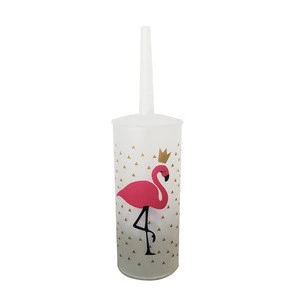 Customize Printing Plastic PP Toilet brush with holder