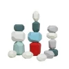Customized high quality rainbow simulation stone building blocks 2020 new style creative toys building bricks