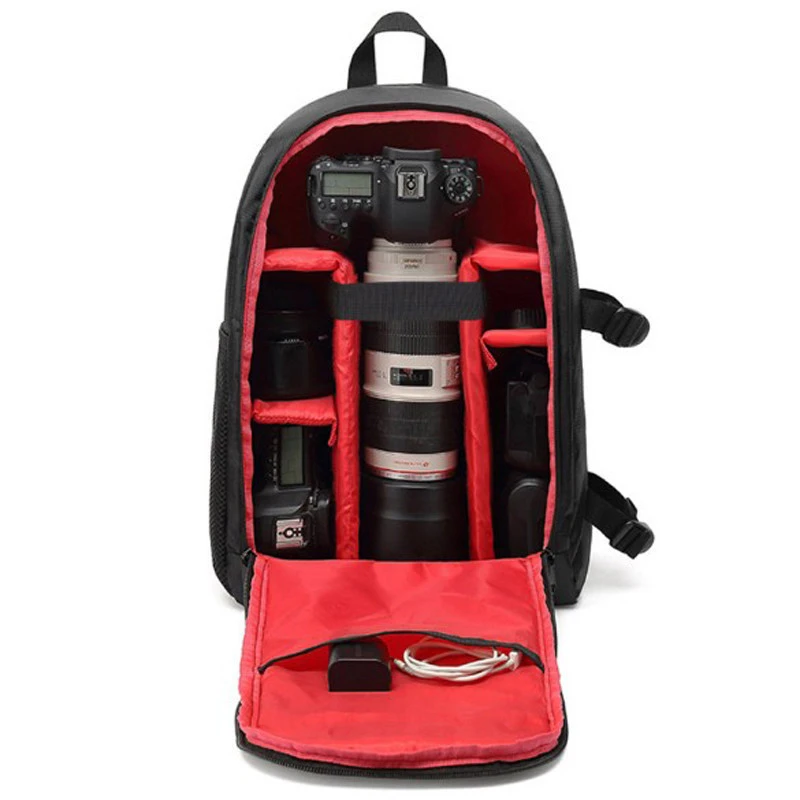 Customized Hiking Camping Video Camera Bag Nylon Portable Digital DSLR Backpack for Outdoor