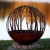 Customized Image Laser Cutting Flat Plate Globe Patio Fire Pits Burning Wood or Charcoal