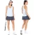 Import Customized women tennis plain sport short quick dry elastic waist jersey safety skirt from China