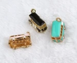 cute color enamel 3D bus charms pendants  DIY metal alloy bus charms for bracelet necklace traffic bus jewelry accessories