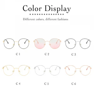 DARSIN Eyewear 2020 Round Oversized Light Fashion Anti Blue Light Blocking Glasses