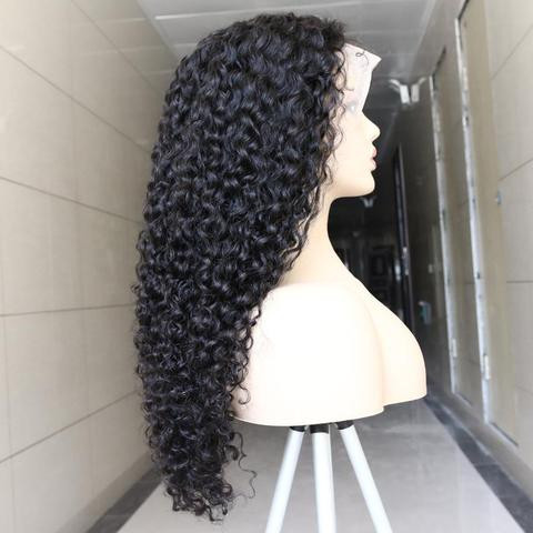 150% Density Curly Human Hair Wig 13x4 Front Lace Wig 100% Human Hair Pre Pluked Brazilian Remy Human Hair