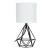 Import Depuley unique design metal base E26 decorative bedside fabric table lamp from China