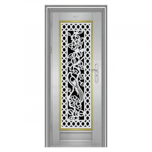 Design Stainless Steel Fashion Door China Factory Price Entry Doors Swing Graphic Design Villa Exterior Industrial Side Opening