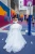 Import Detachable Over Skirt White Satin Wedding Dress with Removable Train from China