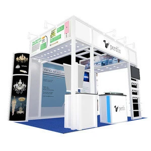Detian Display Offer Fashionable led lights modular booth exhibition for tradeshow equipment