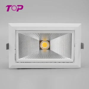 DGLUX recessed square or round 24w/30w/60w ceiling mounted led downlight white black custom color down lighting