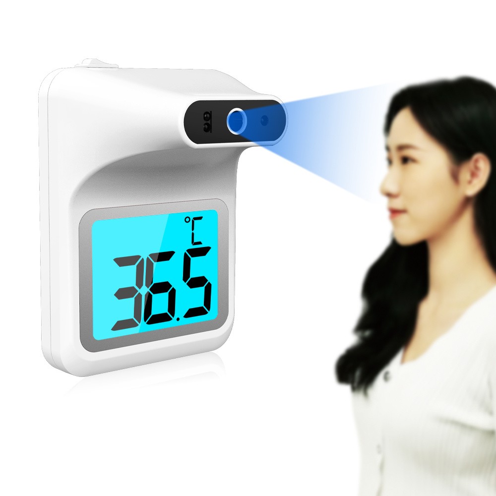Digital Medical Hand Free Intelligent Fixed Wall Mounted Infrared Thermometer