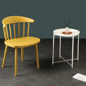 Dining Chair New Design Yellow Table Nordic Cheap Home Furniture Plastic Room Modern Dining Outdoor Restaurant Chair For Sale