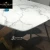 Double tray stainless steel legs rectangle dining table hotel marble top table V-shaped legs dining table