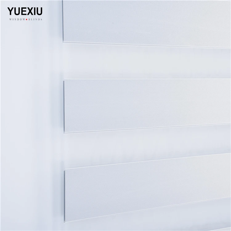 drop-shaped lower rail easy-fix zebra blind white blinds black out window curtains roll