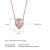 Import Drop shopping 925 sterling silver opal necklace 18 inches Rose Gold plated teardrop shape pendant women jewelry from China