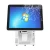 Dual all in one pos counter with 15 inch display and thermal printer