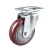 Import Durable In Use Medium Duty Directional Casters 100Mm Pu Rigid Fixed Caster Wheel from China