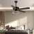 Import E27 Dining Room Living Room Bedroom Lamps Create Iron Cage Country Style Fan Lamp from China