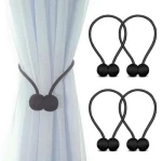 Earphone Shape Window Curtain Tiebacks Magnetic Curtain Tiebacks Clips Home Office Decorative Drapes Weave Holders