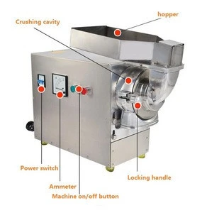 electric dry herb grinding machine/spice powder making machine/grinder