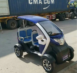 Electric four-wheel three-seater sightseeing car mini golf cart